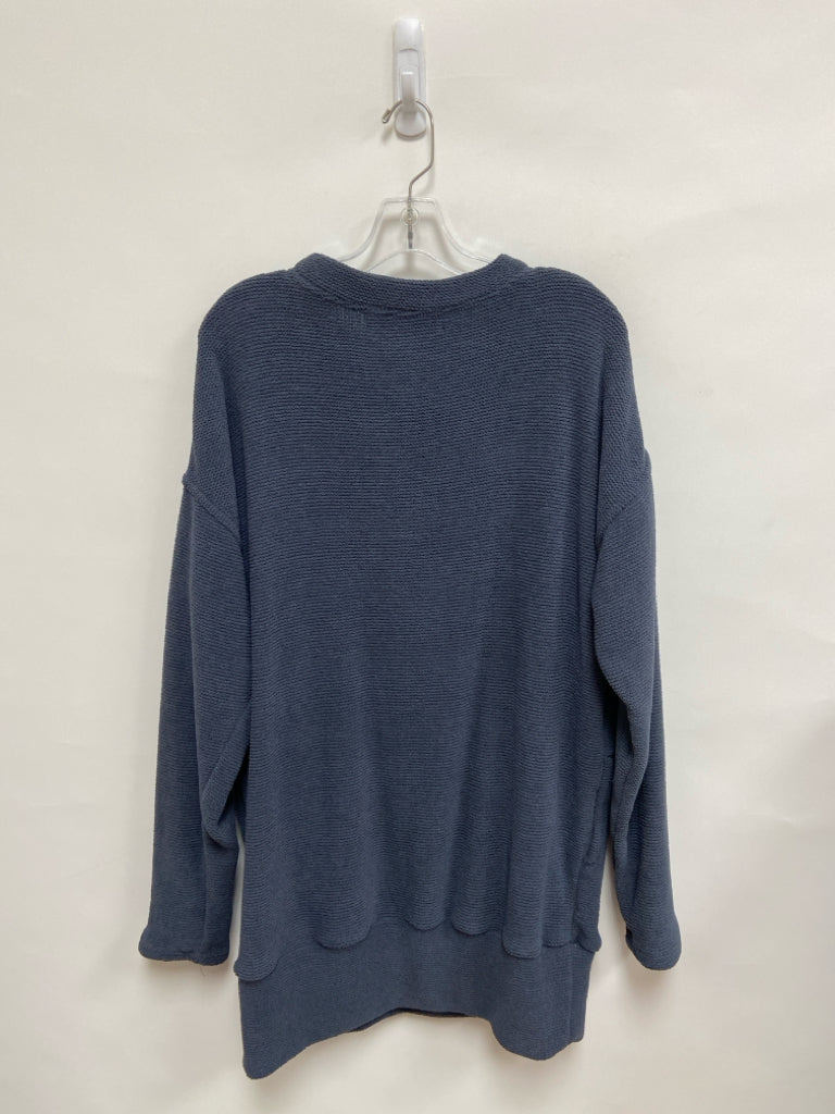 Free People Size S Dark Slate Blue Ribbed Tunic Ladies Dress