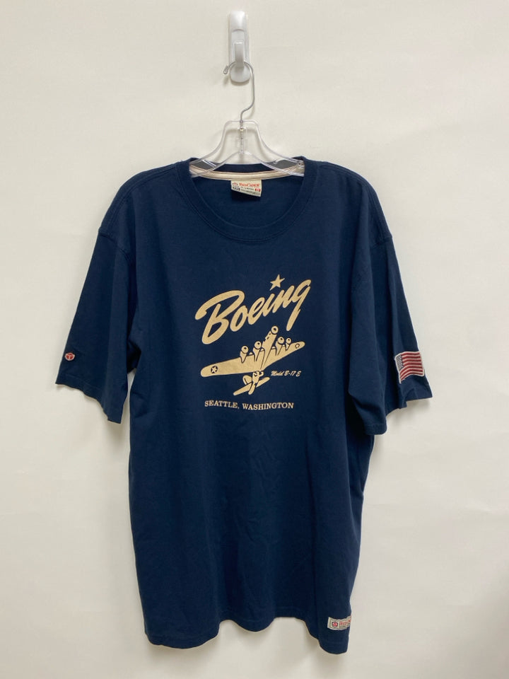 Size XXL Navy Tan Airplane Men&