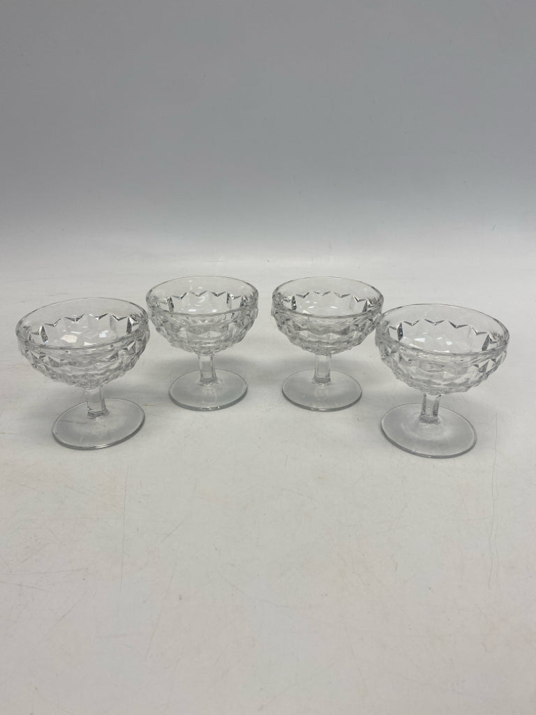 Fostoria Clear Knobby Glassware