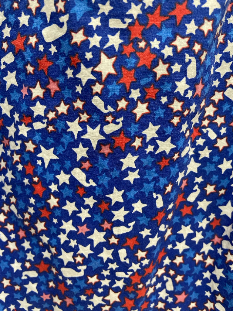Vineyard Vines SIZE M Blue White/Red Stars Sleeveless Girl&