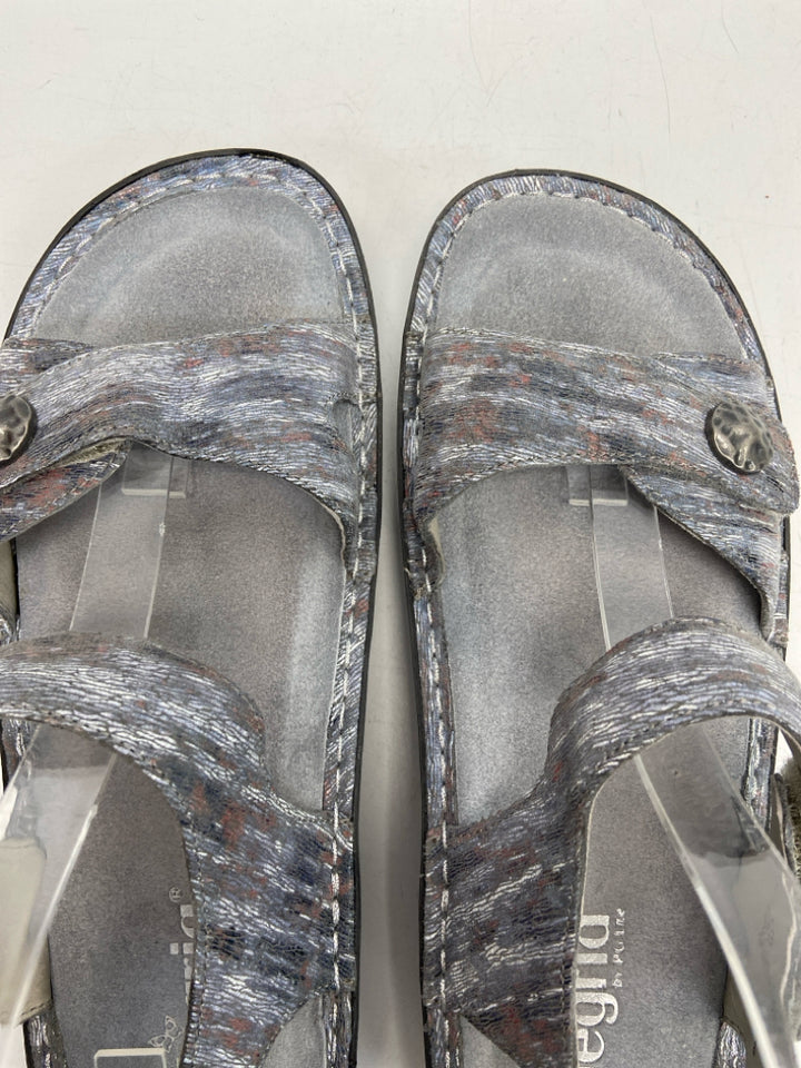 Alegria  Size 41 Blue Streaked Sandals