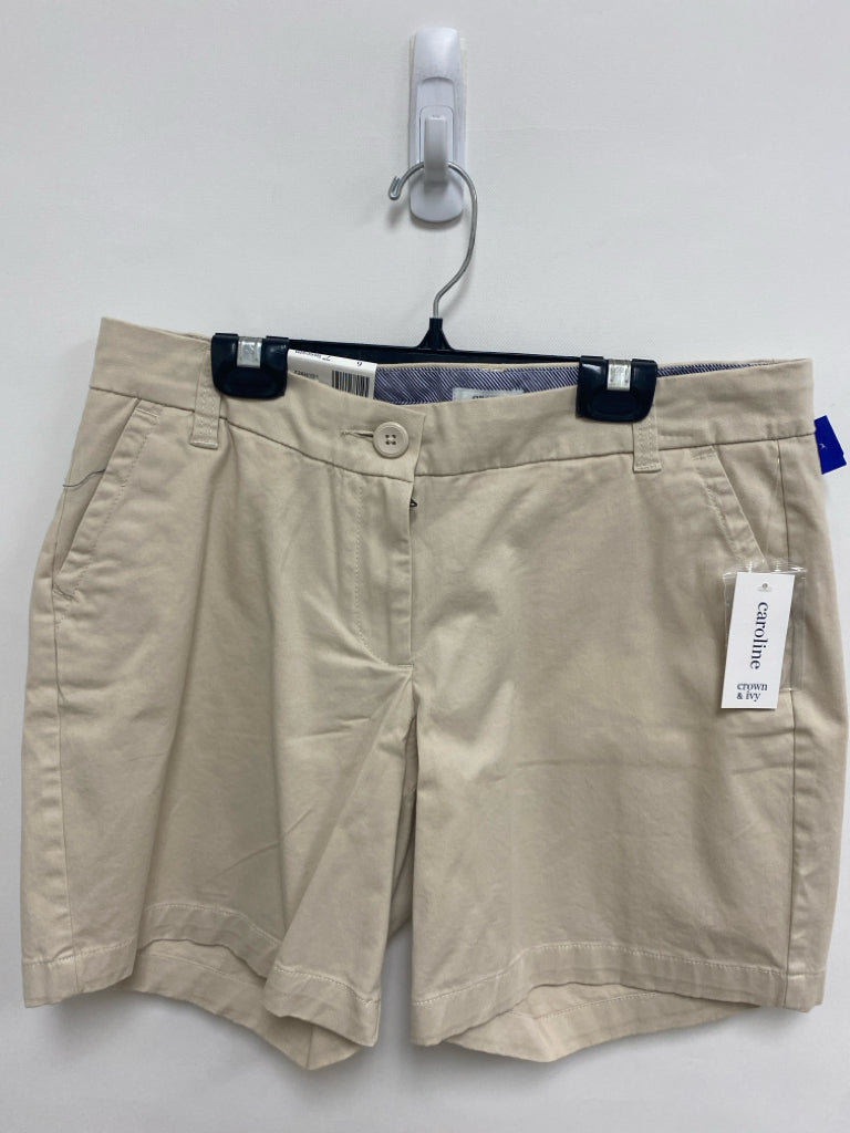 NWT Crown &amp; Ivy Size 6 Khaki Ladies Shorts