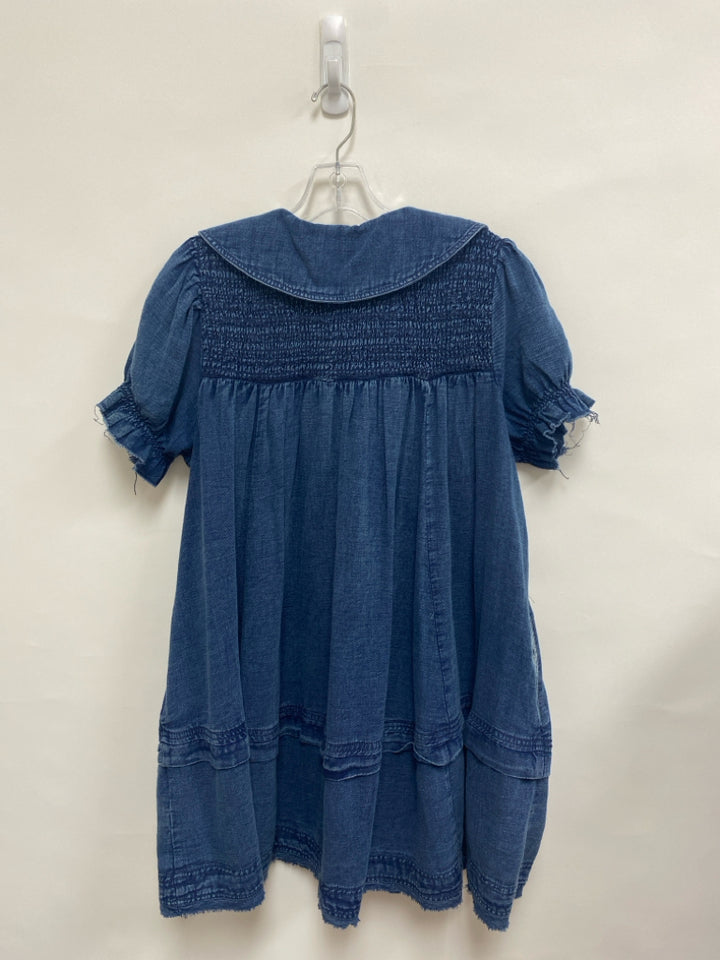 Pilcro Size S Blue Fringe Ladies Dress
