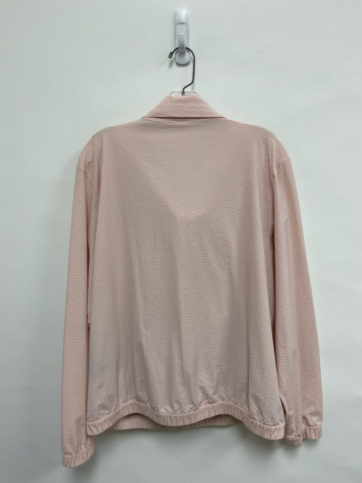 Lululemon Size 10 Pale Pink Texture Pullover Athletic Jacket