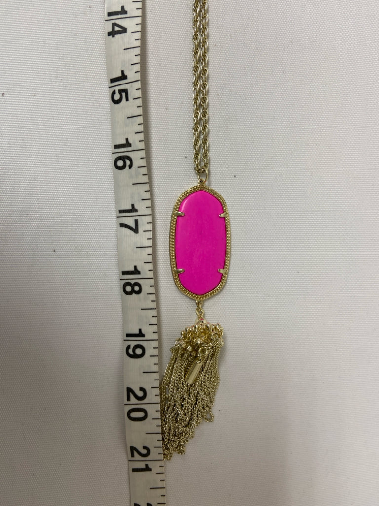 Kendra Scott Magenta Tassels Necklace