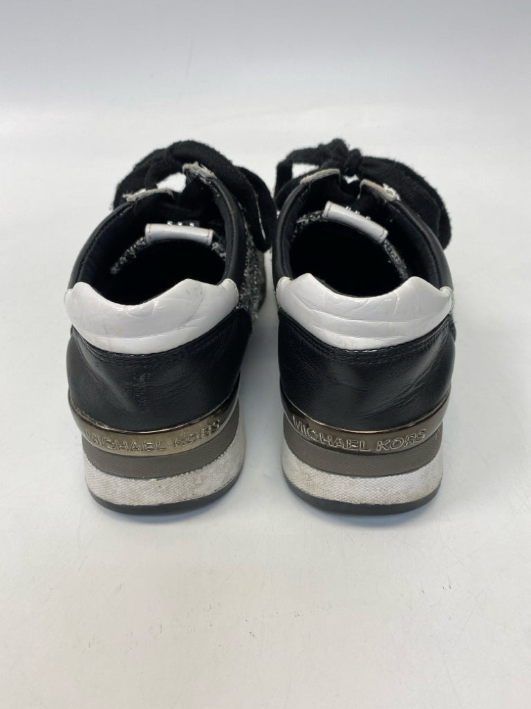 Michael Kors  Size 7.5 Black White Lace-up Sneakers