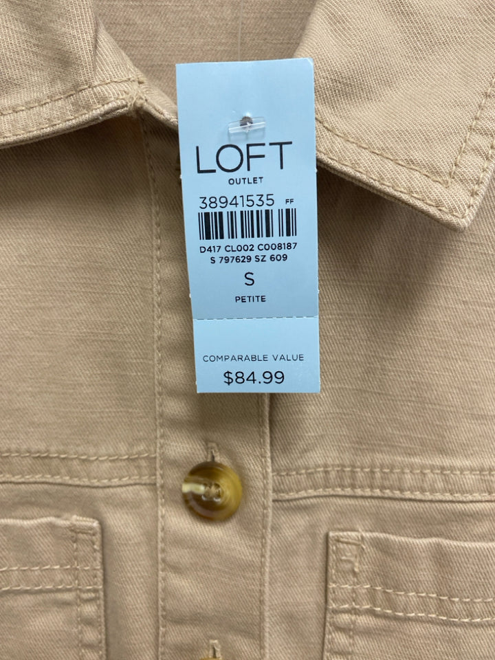 NWT LOFT Size SP Tan Petite Dress