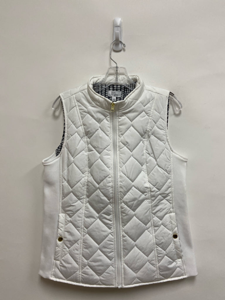 NWT Kim Rogers Size S White Quilted Ladies Vest