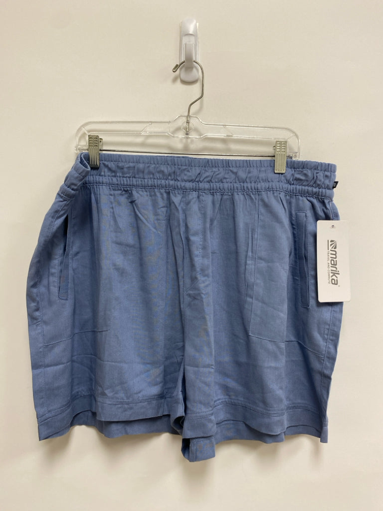 NWT Marika  SIZE  XXL Light Blue Pull-on Plus Size Shorts