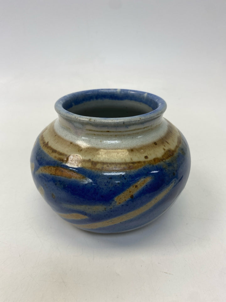 Blue Brown Pottery