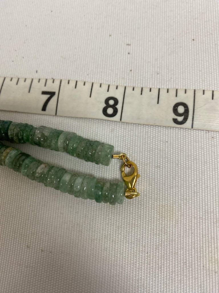 Green Sage Beaded Necklace