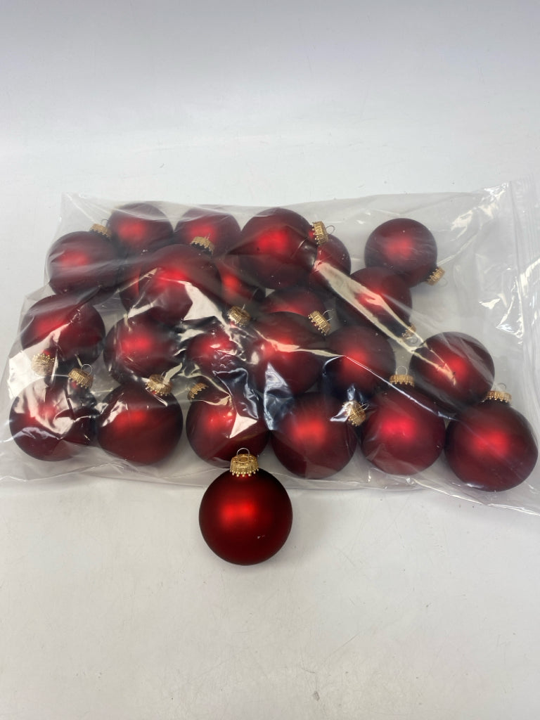 Dark Red Ornaments