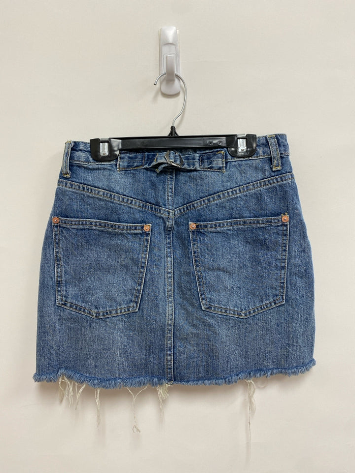 We The Free Size 25 Faded Denim Ladies Skirt
