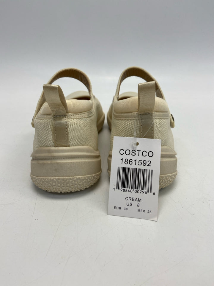 NWT  Size 8 Cream Sneakers