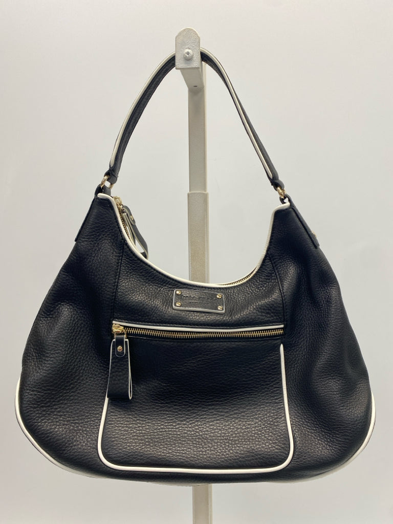 Kate Spade Black White Trimmed Handbag