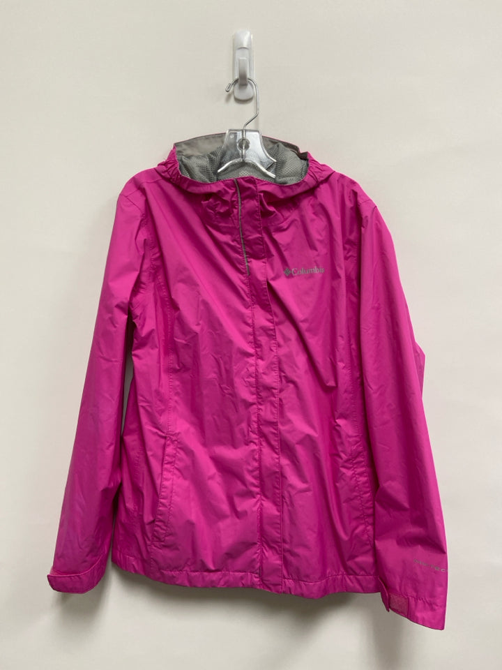 Columbia SIZE 14/16 Hot Pink Zip Down Hooded Girl&