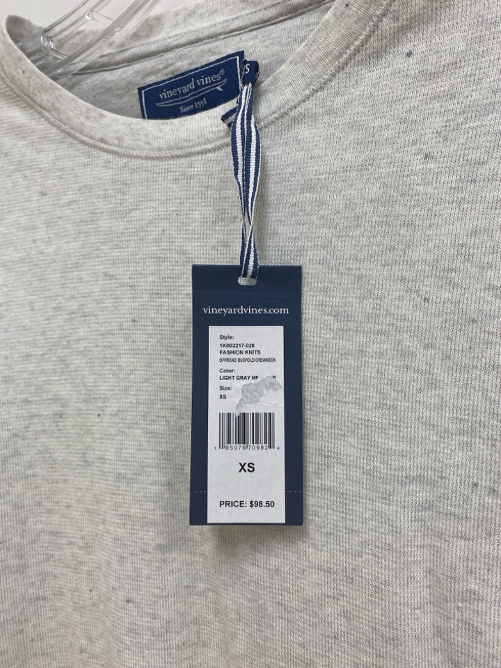 NWT Vineyard Vines Size XS Pale Gray Ladies Sweater