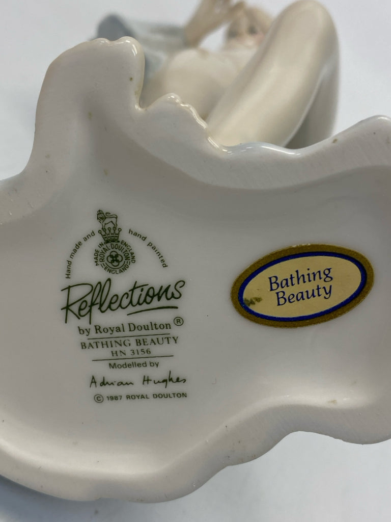 Royal Doulton Cream Pale Blue Figurine