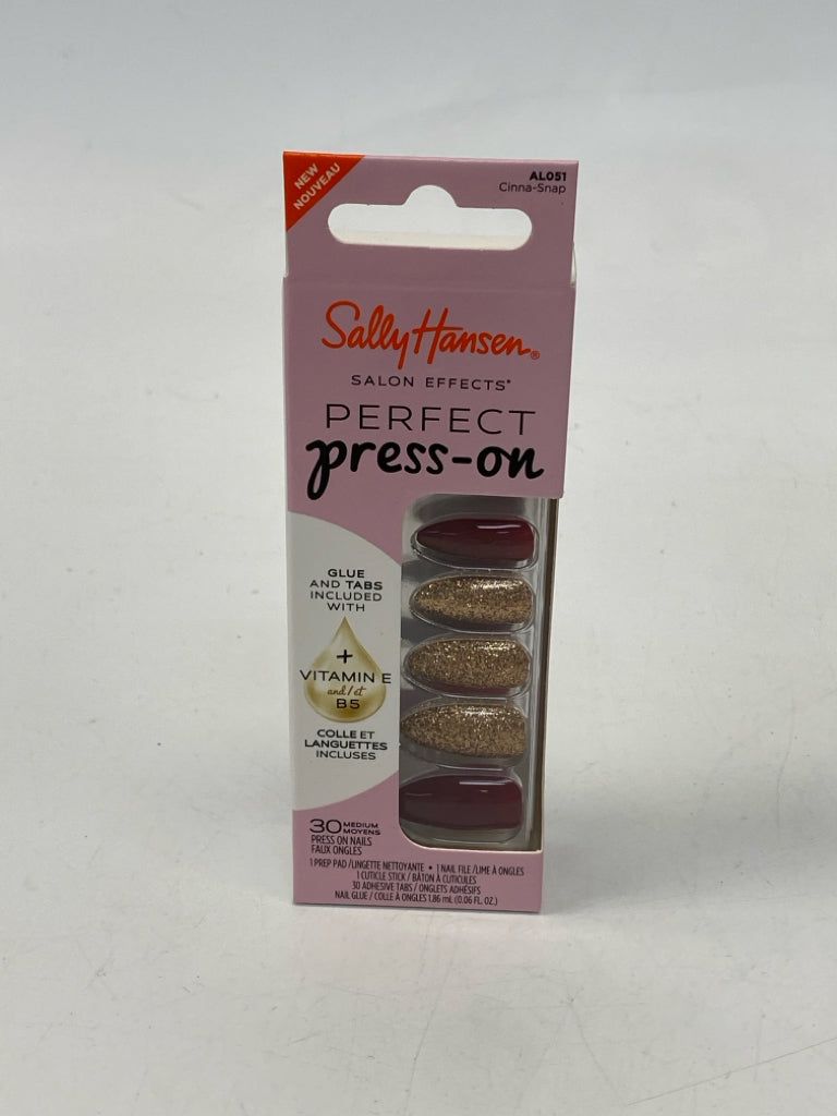 NEW/BOX Sally Hansen Red Gold Glitter Misc. Beauty