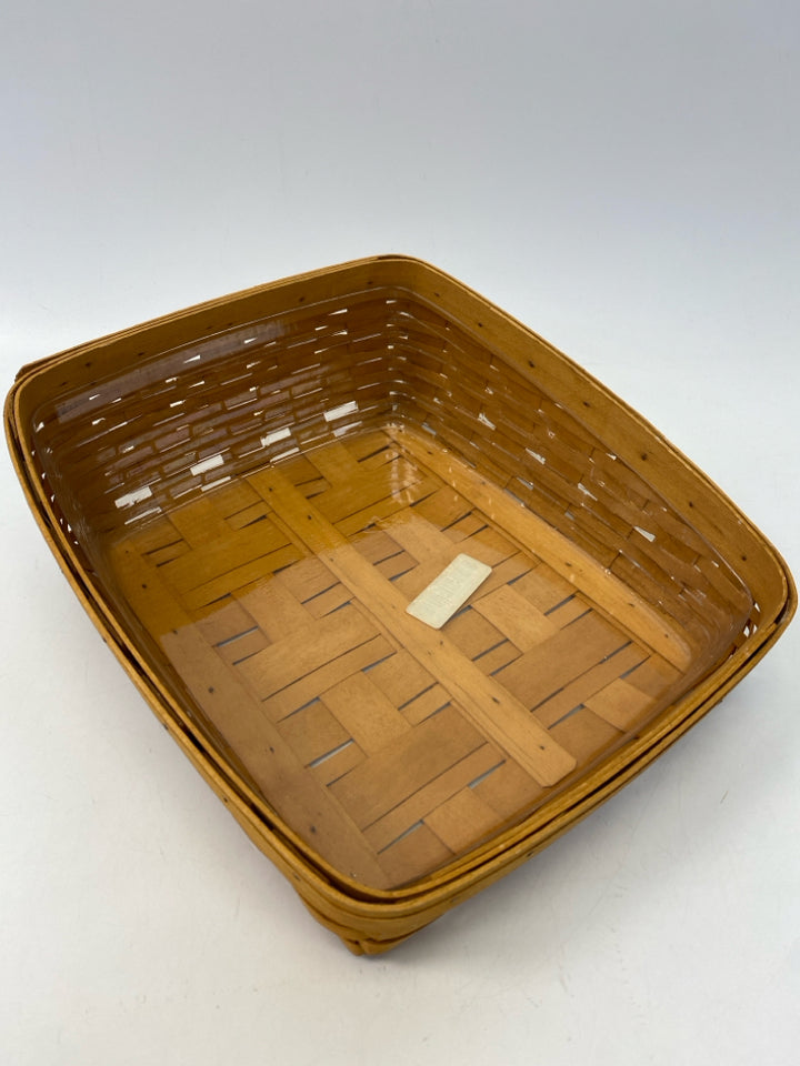 Longaberger Brown Woven Wood Basket
