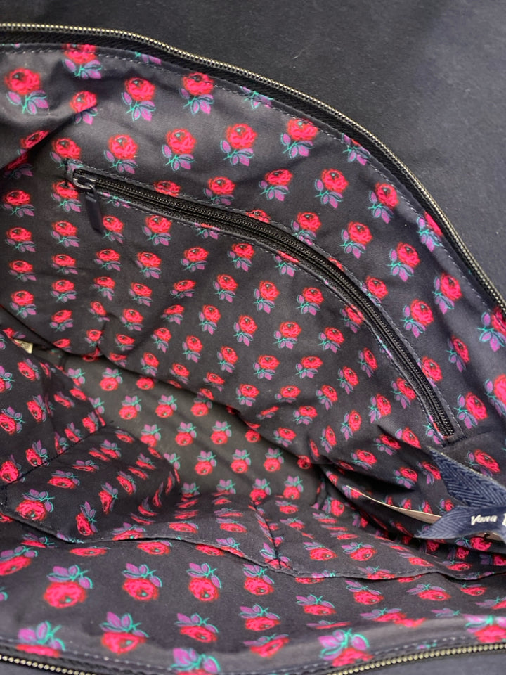 NWT Vera Bradley Dark Navy Quilted Tote Bag