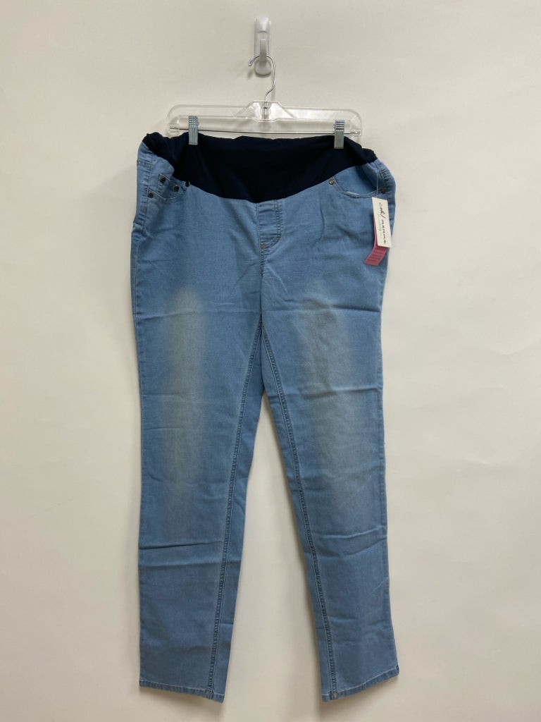 NWT Size XL Faded Dark Blue Maternity Jeans