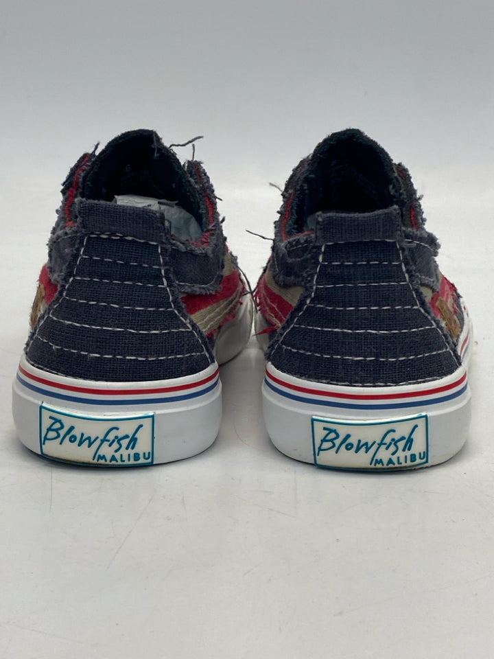 Blowfish US Shoe Size 5 Dark Blue Red/Tan Stars/Stripes Sneakers