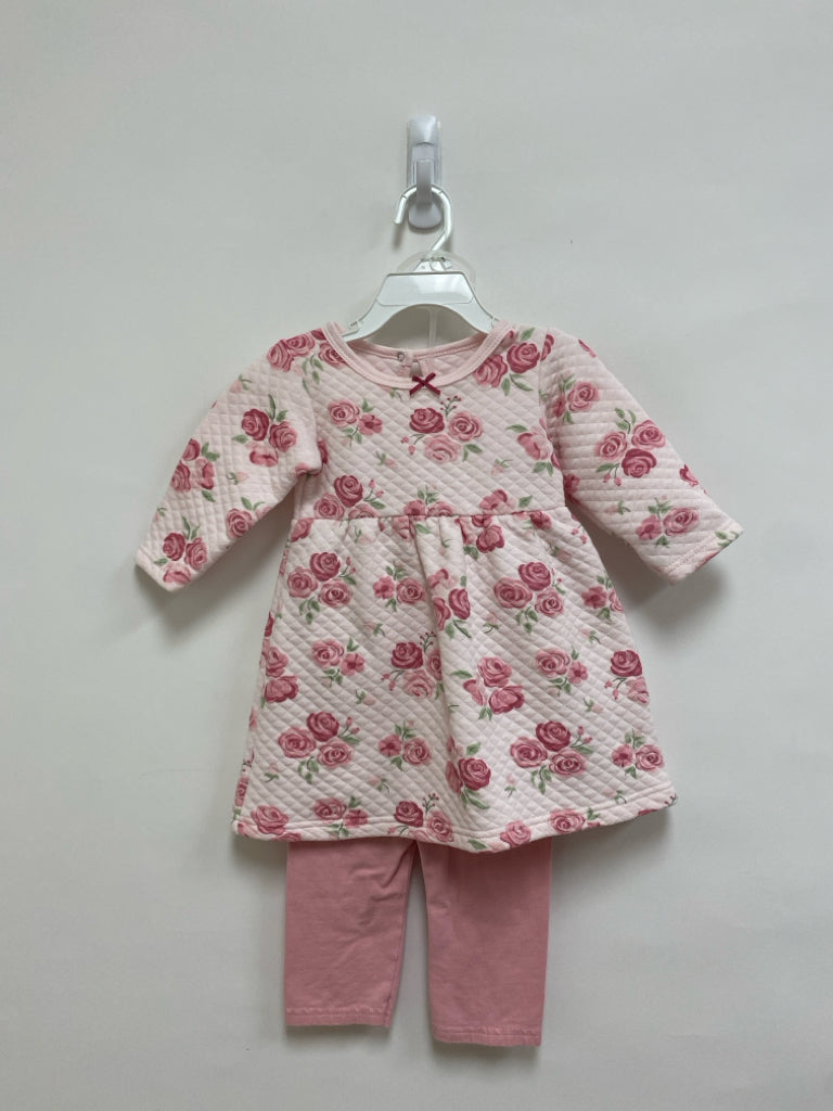 HUDSON SIZE 18M Pink Green Flowers Girl&