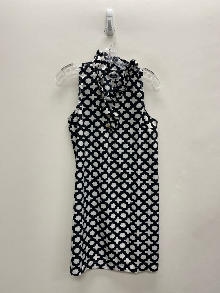 NWT Mudpie Size S Black White Shapes Sleeveless Ladies Dress