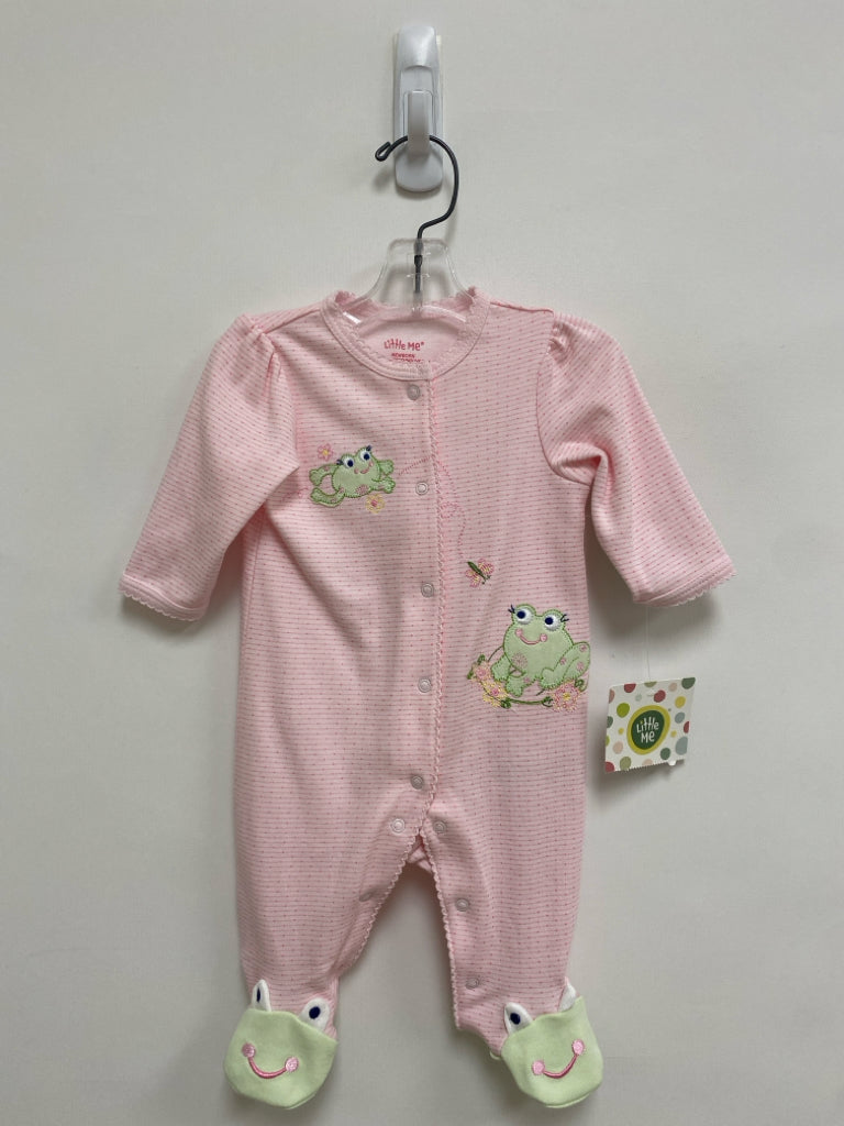 NWT Little Me SIZE NB Pink Green Frogs Girl&