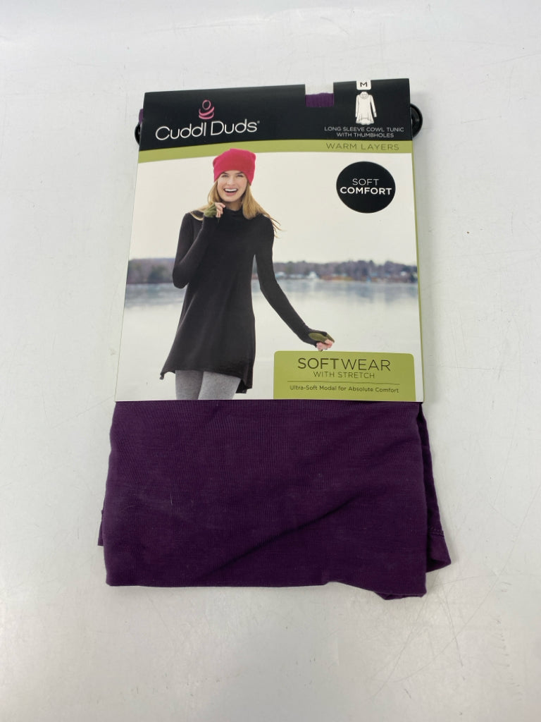 NEW Cuddl duds Size M Purple Ladies Top