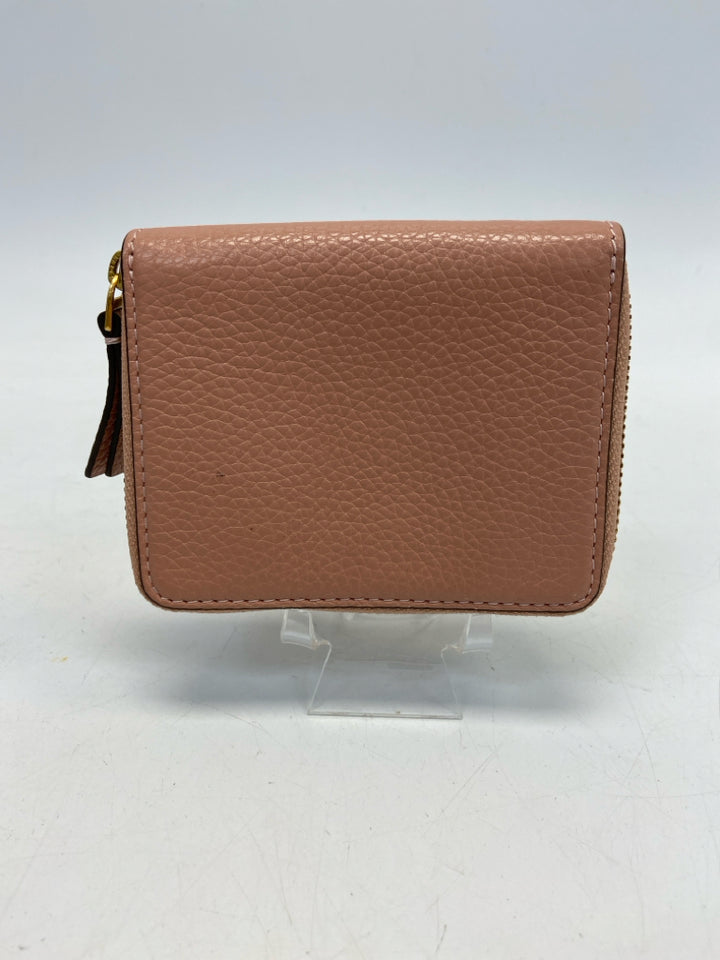 Tory Burch Blush Gold Logo Wallet
