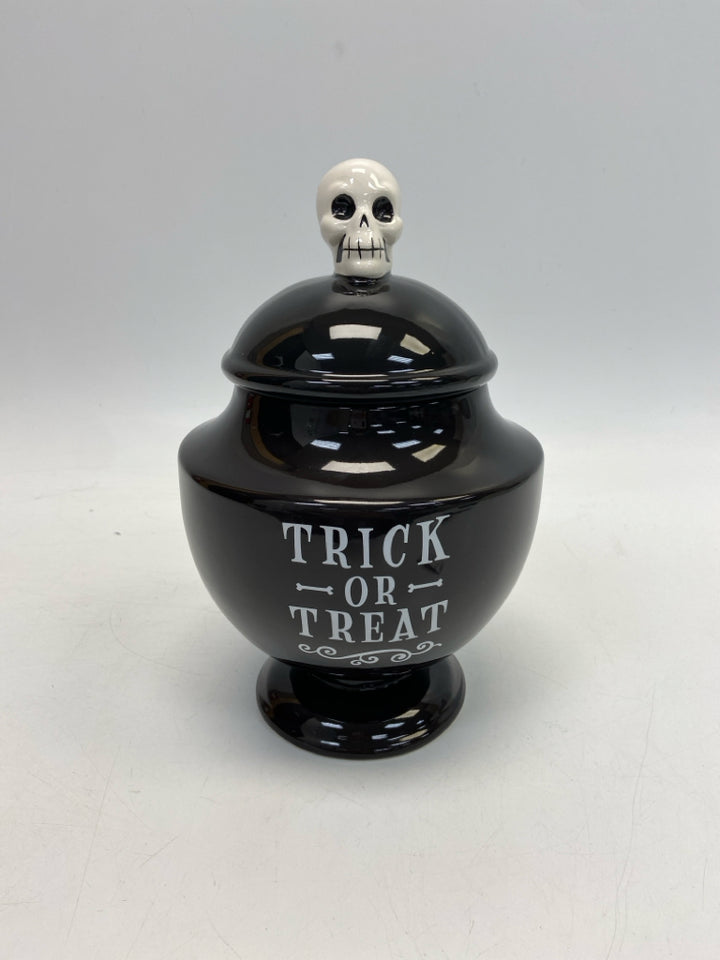 Black White Skeleton Ceramic Halloween