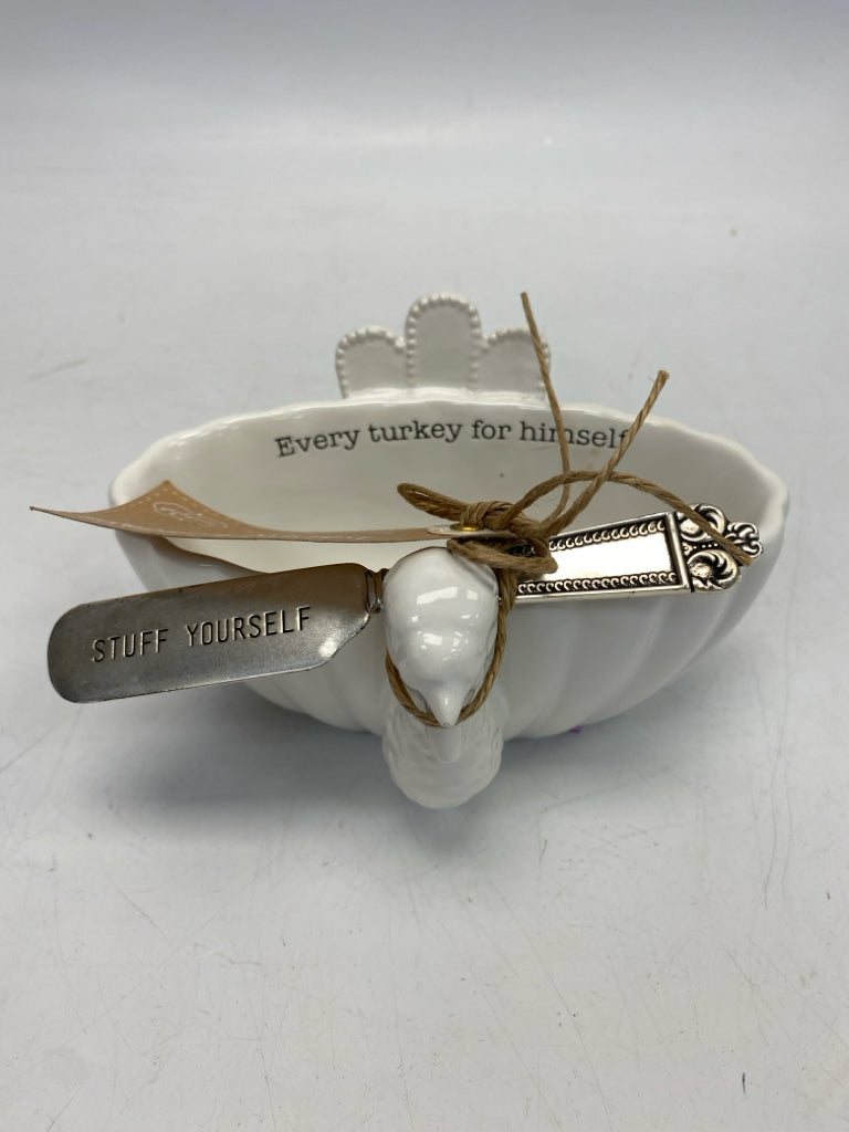 NWT Mudpie White Thanksgiving