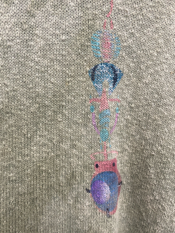 Steel Pony Size OSFA Pale Green Ladies Sweater