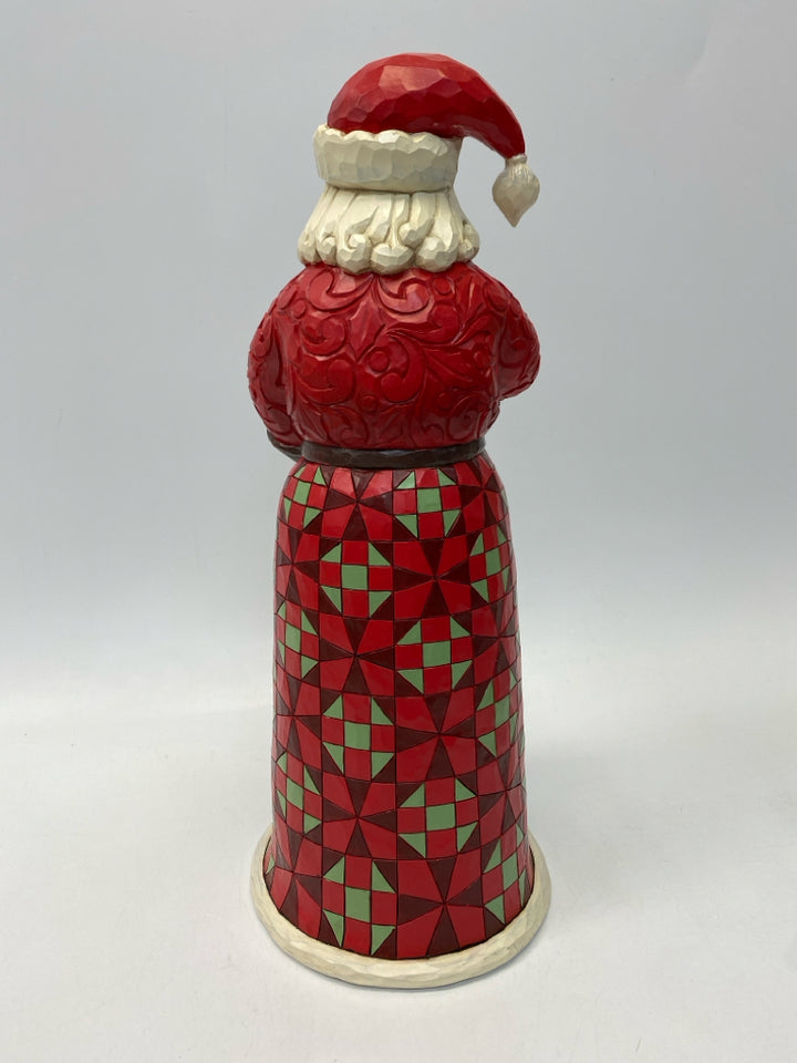 Jim Shore Heartwood Creek Santa w/Star &amp; Tree 6005915