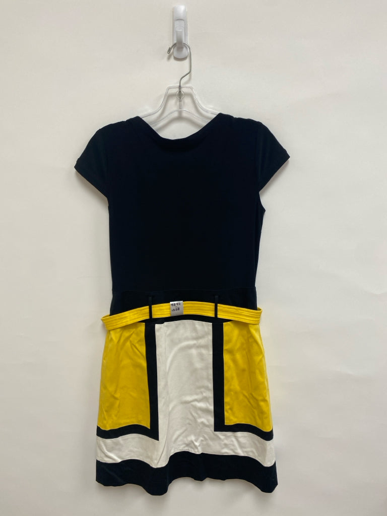 Chetta B. Size 6 Black White/Yellow Ladies Dress
