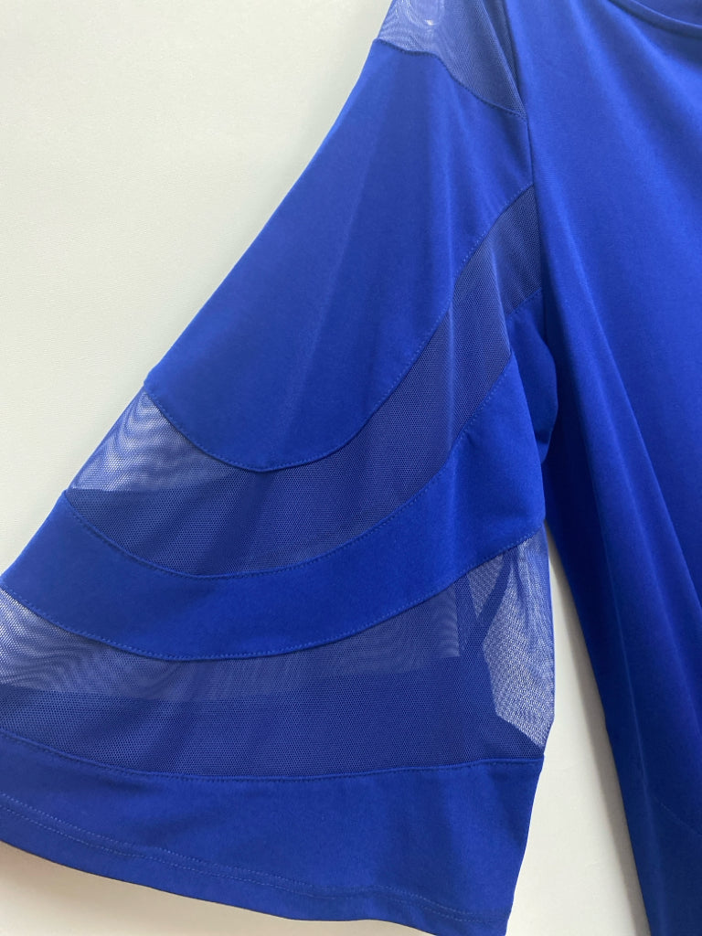 IC By Connie K Size L Royal Blue Bell Sleeves Ladies Dress