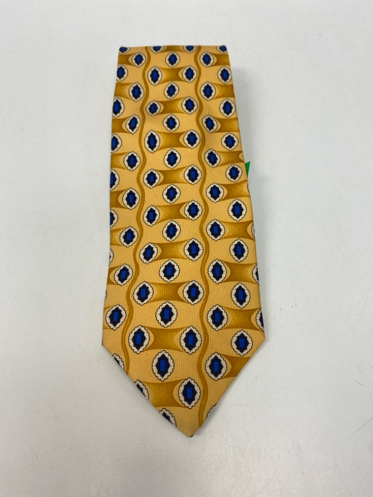 Robert Talbott Yellow/Blue Abstract Men&