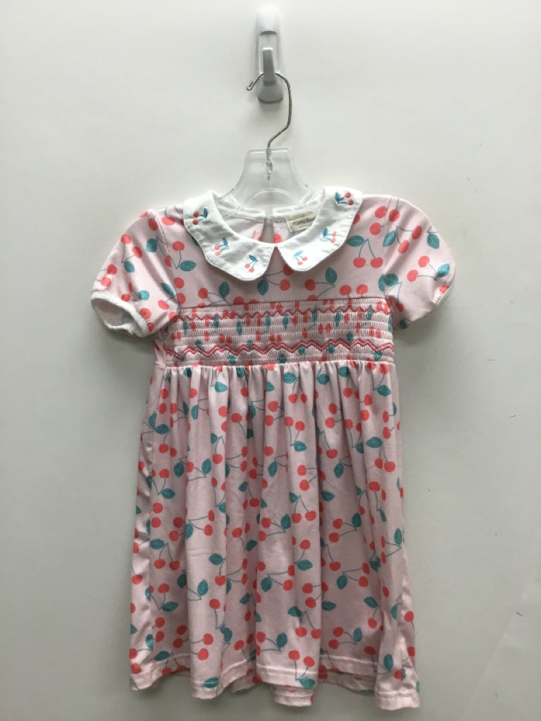 SIZE 4 Pale Pink White/Green Girl&