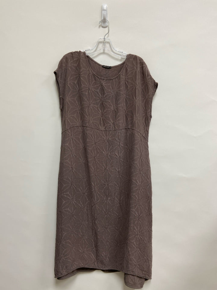 Grizas Size M Brown Texture Ladies Dress