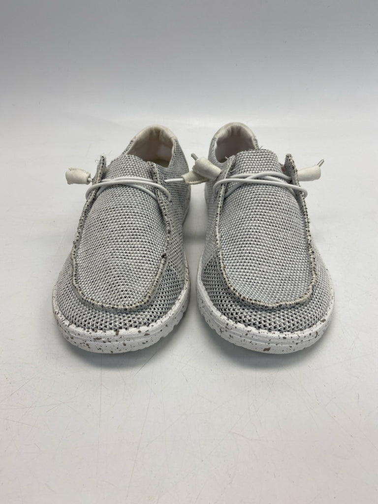 Hey Dude  Size 9 White Gray Flats