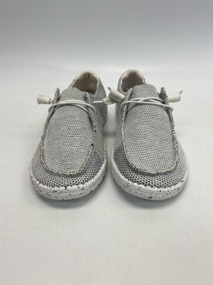 Hey Dude  Size 9 White Gray Flats