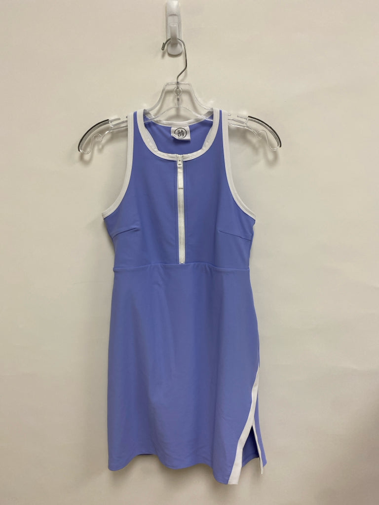 SAGE Size M Periwinkle White Sleeveless Athletic Dress