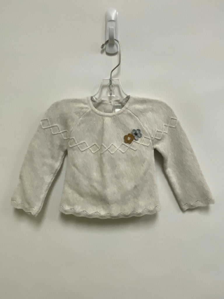Mayoral SIZE 18M Cream Gray/Beige Flowers Girl&