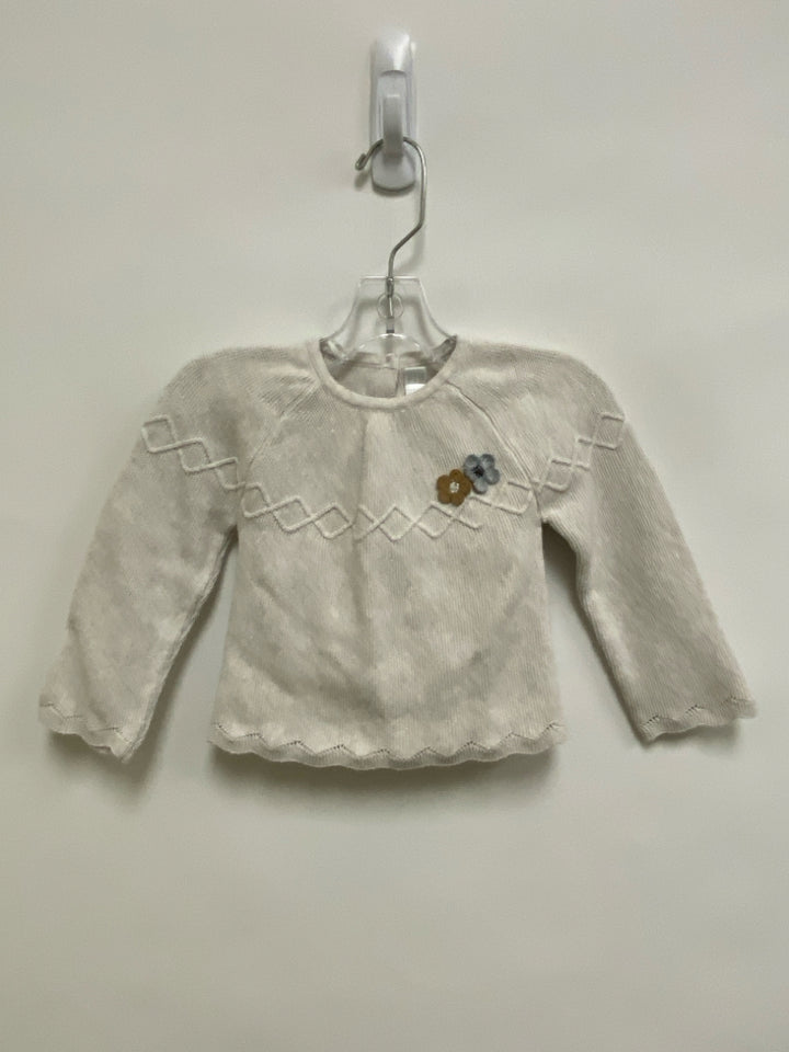 Mayoral SIZE 18M Cream Gray/Beige Flowers Girl&