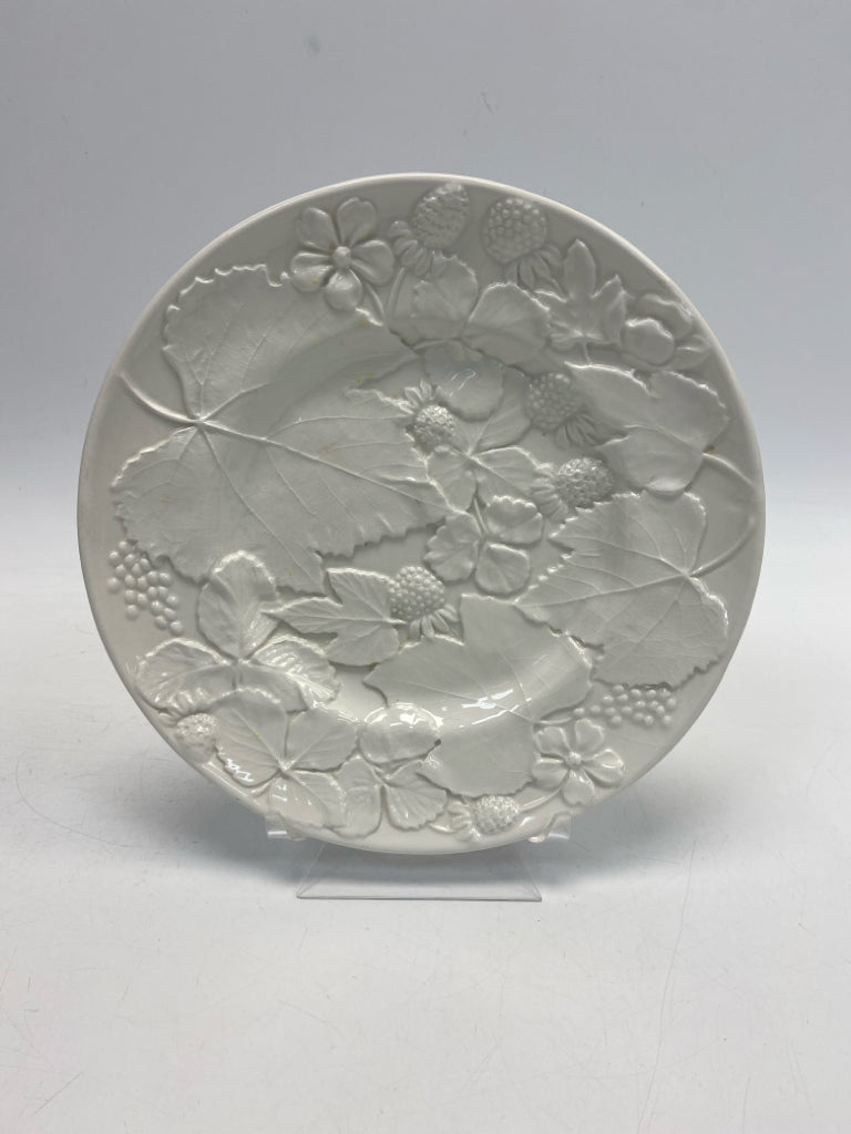 White Ceramic Decorative Plate