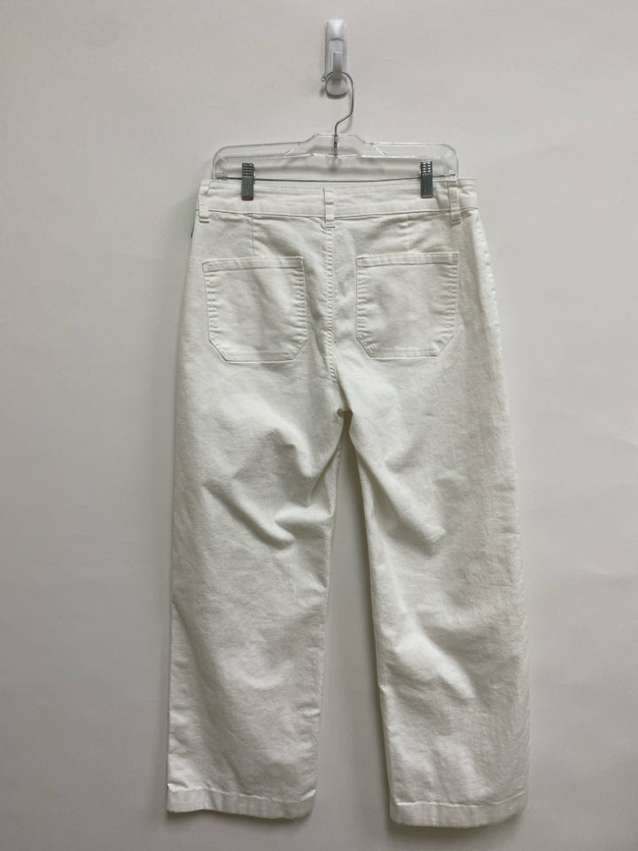 d.jeans Size 8 White Wide Leg Ladies Jeans