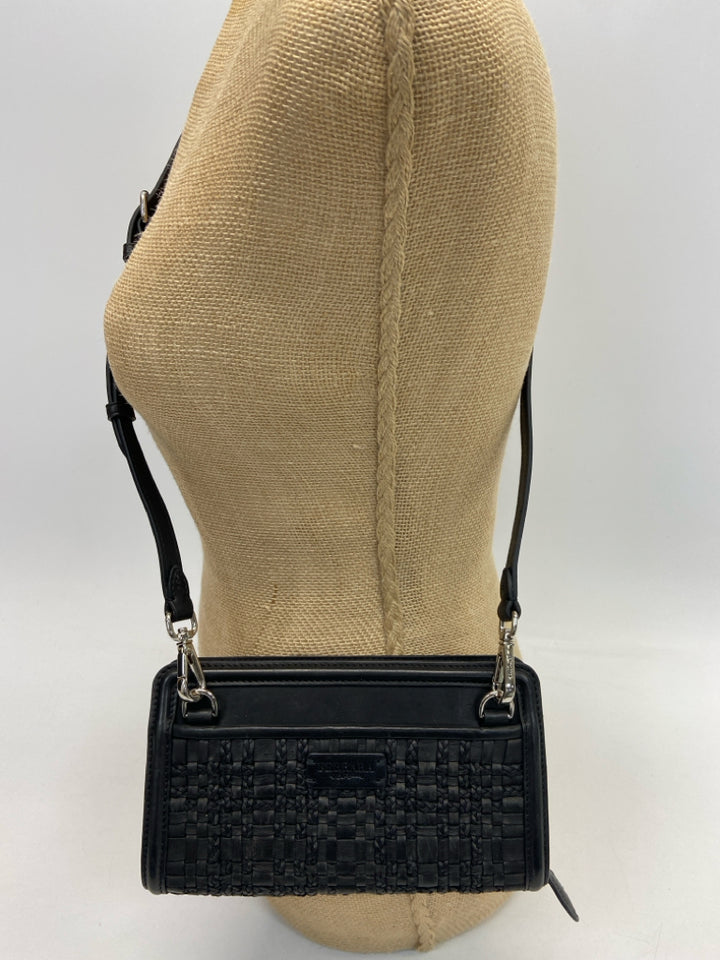 Brighton Black Woven Crossbody