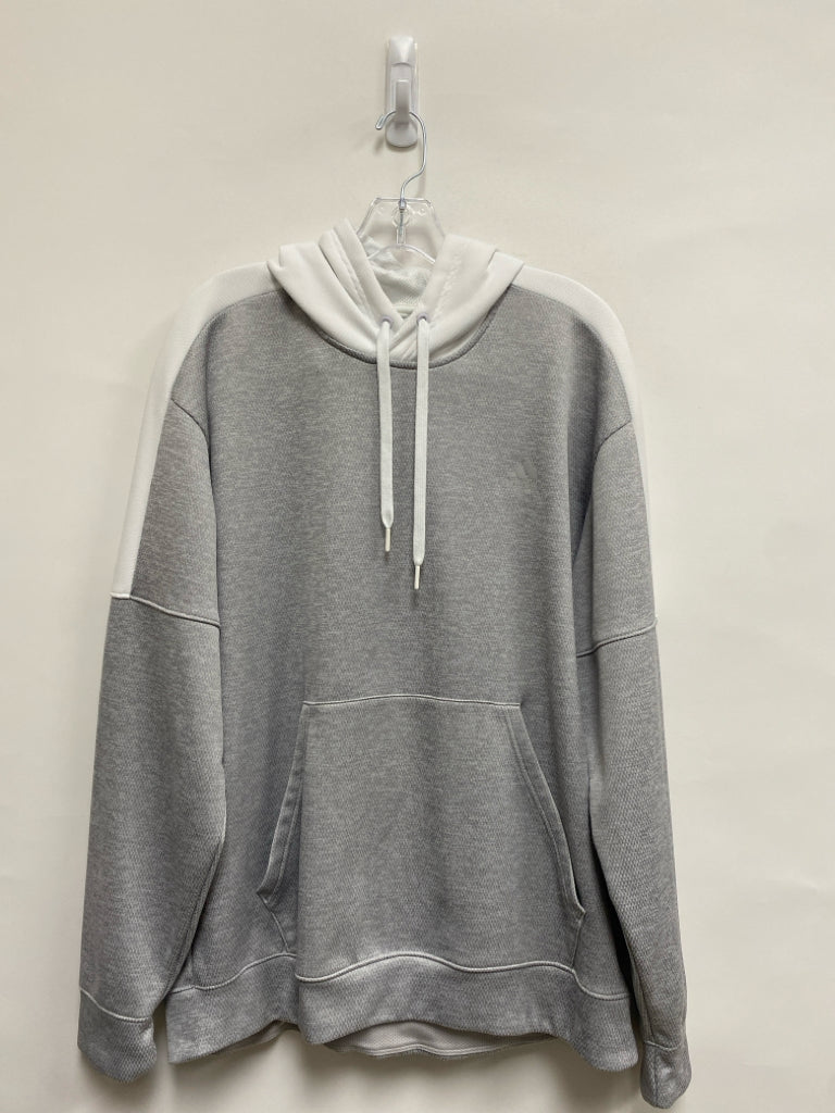 Adidas Size XL White Gray Hooded Men&